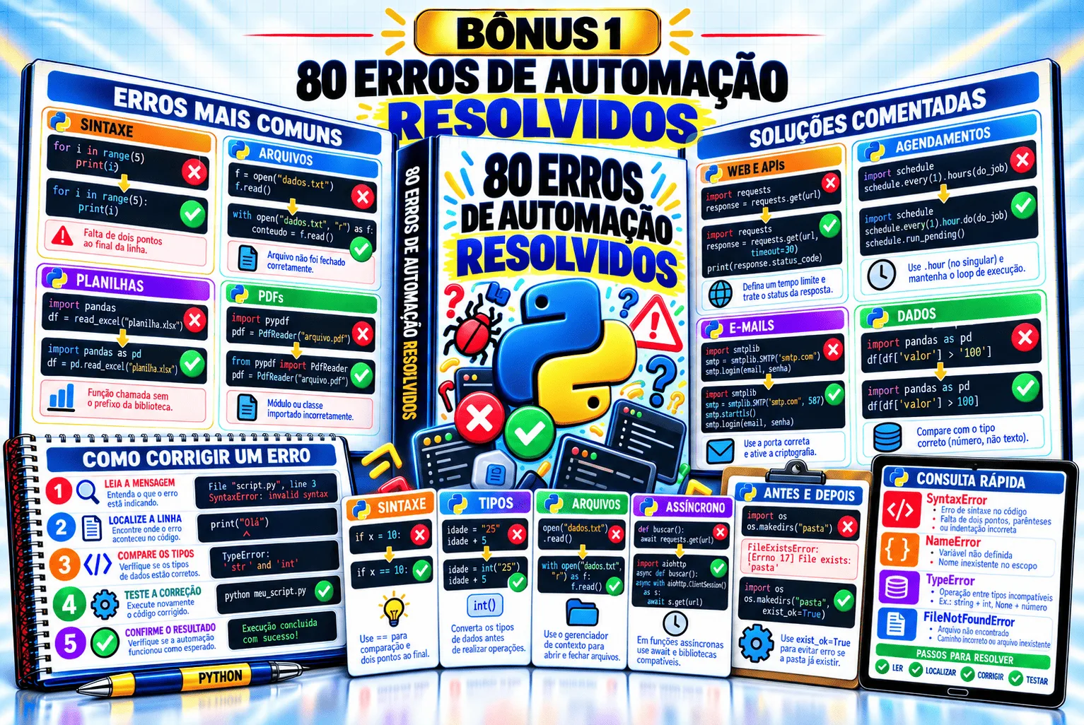 80 Erros de Automação Resolvidos