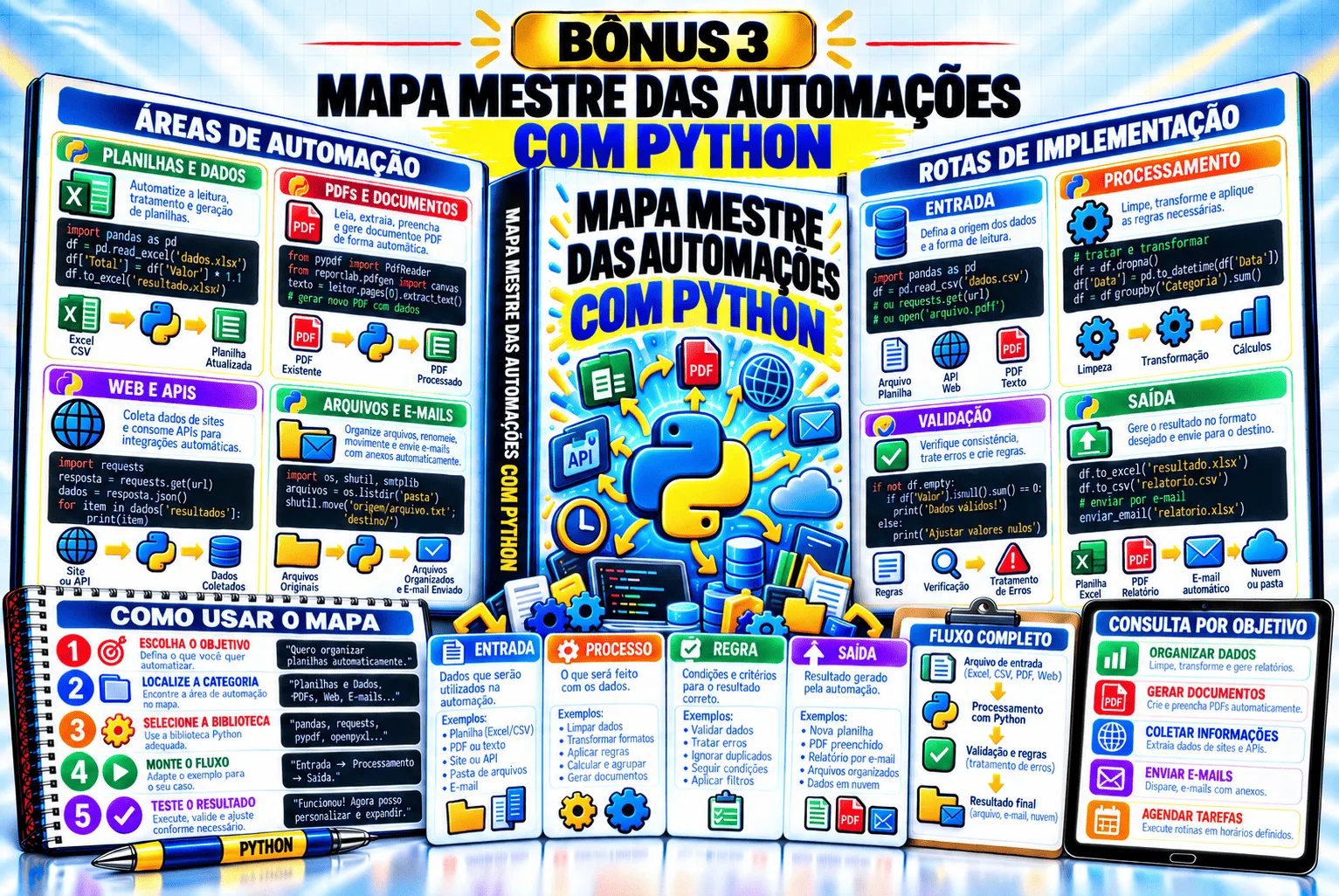Mapa Mestre das Automações com Python