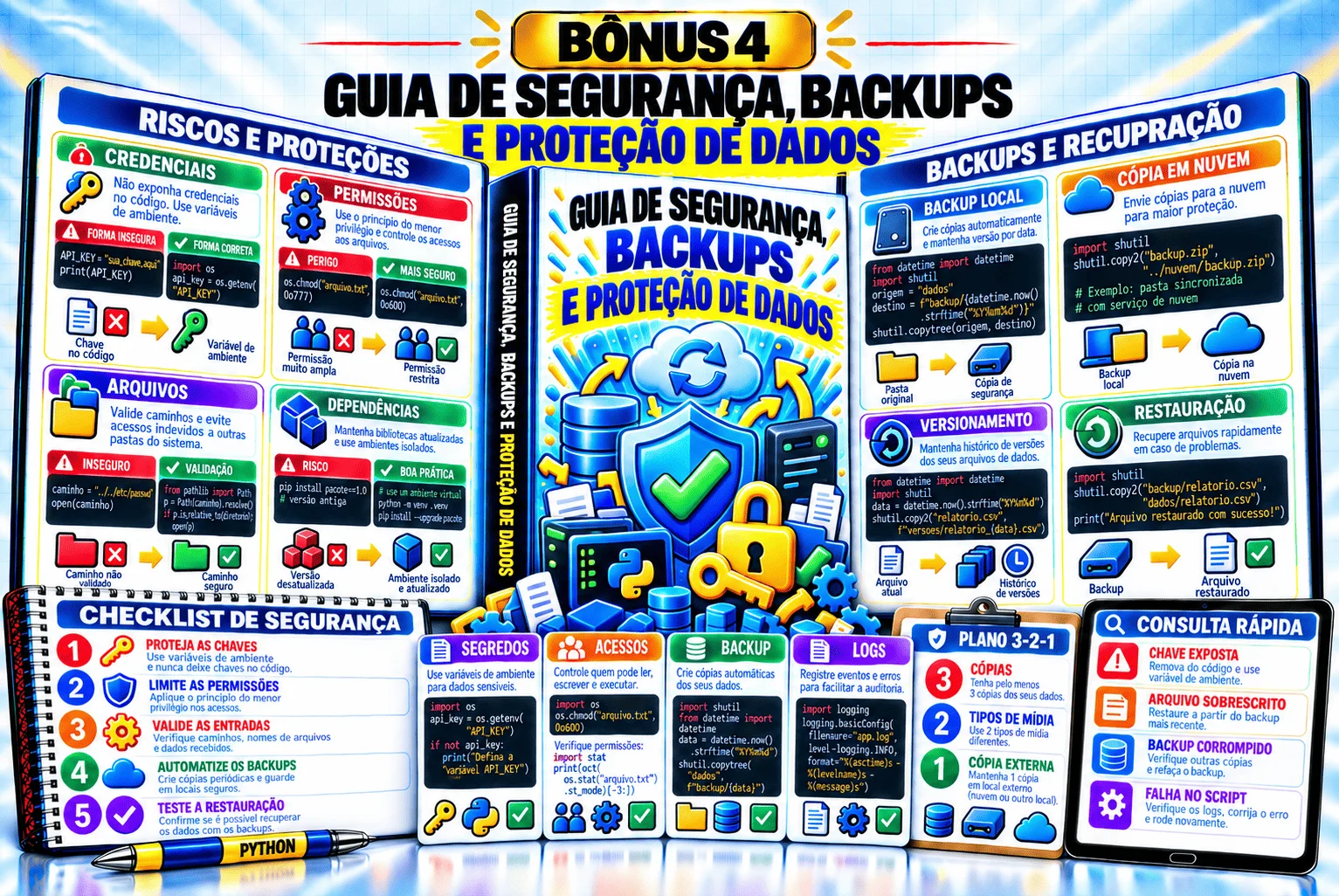 Guia de Segurança, Backups e Proteção de Dados