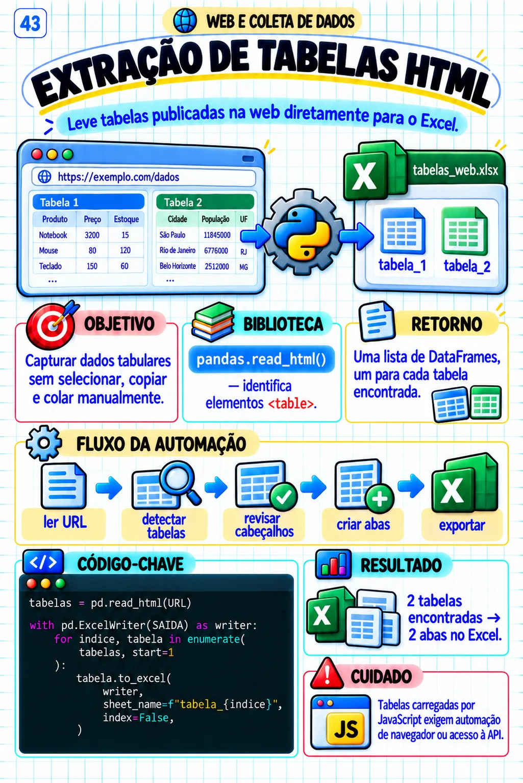 Automação em Python — Extração de tabelas HTML